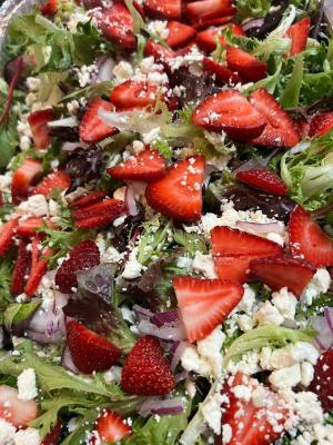 We offer an variety of Salads for our health conscious crowd. 