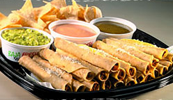 Freshly made Chicken Taquitos 